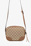 Gucci Beige/Brown Monogram Mini Bree Messenger Bag