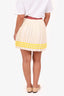 Gucci x Adidas Cream/Red Knit Pleated Skirt Size XS