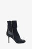 Louis Vuitton Black Infini Empreinte Leather Inspired Ankle Boots Size 38