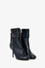 Louis Vuitton Black Infini Empreinte Leather Inspired Ankle Boots Size 38