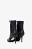 Louis Vuitton Black Infini Empreinte Leather Inspired Ankle Boots Size 38