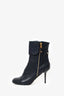 Louis Vuitton Black Infini Empreinte Leather Inspired Ankle Boots Size 38