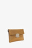 Prada Gold Saffiano Leather Shoulder Bag