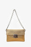 Prada Gold Saffiano Leather Shoulder Bag