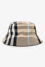 Burberry Beige/Black Nova Check Canvas Bucket Hat Size L