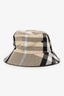 Burberry Beige/Black Nova Check Canvas Bucket Hat Size L