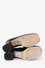 Gucci Black/Beige Leather Houdan Horsebit Platform Loafer Pumps Size 39.5