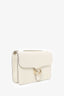 Gucci White Calfskin Medium Dollar Interlocking G Shoulder Bag