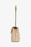 Saint Laurent Beige Leather Small 'Lou Lou' Shoulder Bag