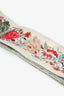 Christian Dior Grey/Multicolour Floral Print Silk Twilly