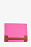 Hermès 2018 Magenta/Burgundy 'Multiplis' Cardholder
