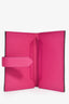Hermès Magenta Leather Mini 'Bearn' Wallet