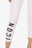 DSquared2 White 'ICON' Leggings Size S