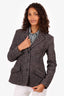 Jill Sander Grey Wool Single Breasted Hourglass Blazer Size 40