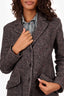 Jill Sander Grey Wool Single Breasted Hourglass Blazer Size 40