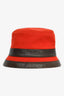 Hermès Red Wool Bucket Hat with Leather Trim Size 56