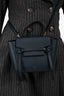 Celine Navy Grained Calfskin Leather Nano Belt Bag