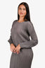 Pleats Please Grey Pleated Mini Dress Size 5