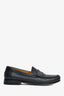 Hermès Black Leather 'Kennedy' Loafers Size 38