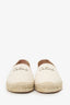 Celine Cream Logo Espadrilles Size 38