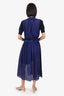 Sacai Blue/Nacy Knit/Lace Dress Size 2