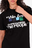 Sacai Black 'We are everywhere the people' T-Shirt Size 1