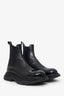 Alexander McQueen Black Shiny Toecap Chelsea Boot Size 43 Mens