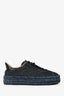 Stuart Weitzman DarDenim Lace-Up Espadrille Platform Sneakers Size 7.5