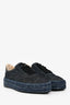 Stuart Weitzman DarDenim Lace-Up Espadrille Platform Sneakers Size 7.5