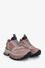 Valentino Pink Leather Camouflage Rockstud Sneakers Size 38
