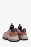 Valentino Pink Leather Camouflage Rockstud Sneakers Size 38