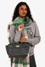 Mulberry Dark Grey Leather Bayswater Satchel with Strap