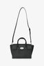 Mulberry Dark Grey Leather Bayswater Satchel with Strap