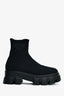 Prada Black Knit Extra Light Lug Sole Boots Size 37.5