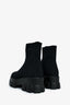 Prada Black Knit Extra Light Lug Sole Boots Size 37.5