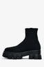 Prada Black Knit Extra Light Lug Sole Boots Size 37.5