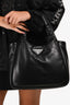 Prada Black Soft Nappa Padded Leather Tote Bag