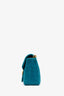 Gucci Teal Velvet GG Marmont Medium Shoulder Bag