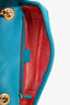 Gucci Teal Velvet GG Marmont Medium Shoulder Bag