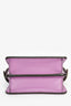 Fendi Purple Lamb Leather Nano Peekaboo Top Handle Bag With Strap
