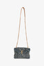 Saint Laurent 2020 Blue Denim Small LouLou Flap Bag