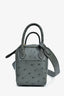 Hermès 2024 Grey Ostrich Leather Mini Lindy 20