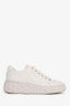 Jimmy Choo White Leather Platform Sneakers Size 38