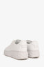 Jimmy Choo White Leather Platform Sneakers Size 38