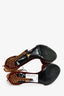 Prada Burgundy Suede Studded Heeled Sandals Size 38