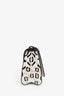 Louis Vuitton 2015 White/Black Graphic Printed Leather Twist MM Chain Bag