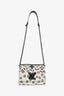 Louis Vuitton 2015 White/Black Graphic Printed Leather Twist MM Chain Bag