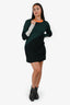 MCQ Green/Black/Yellow Colourblock Sweater Dress Size XS