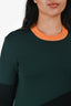 MCQ Green/Black/Yellow Colourblock Sweater Dress Size XS