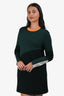 MCQ Green/Black/Yellow Colourblock Sweater Dress Size XS